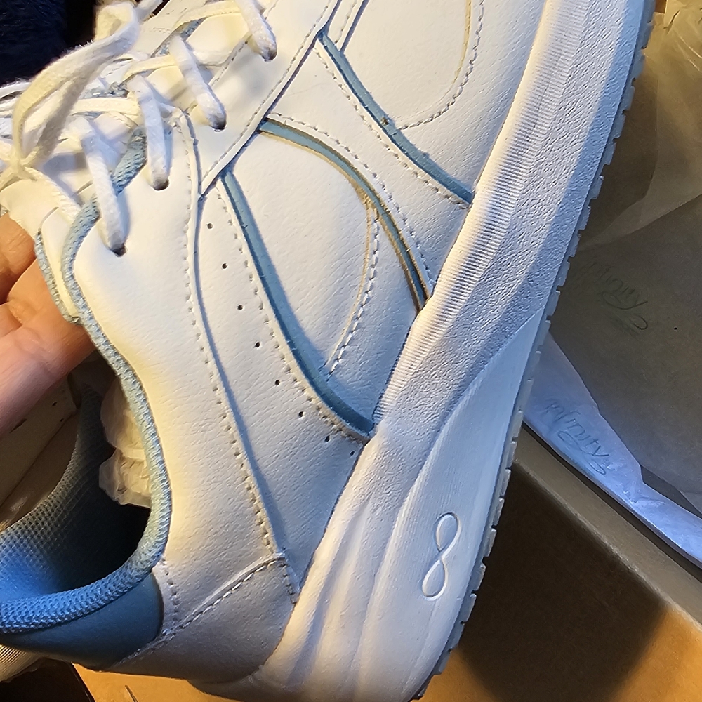 Cherokee White and Light Blue Women’s Sneakers - Picture 3 of 5